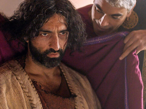 Jeesus on Pilatuksen edessä tutkittavana