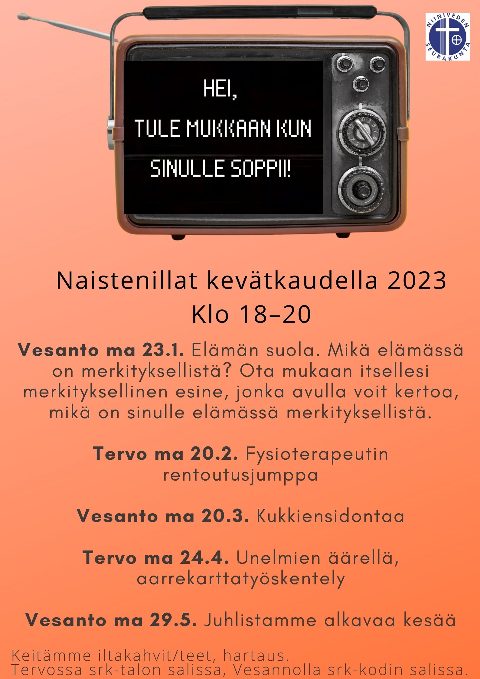 naistenillat 2023 keväällä